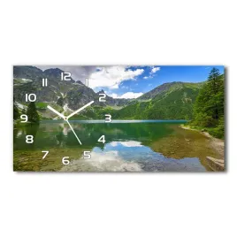 zegar-scienny-szklany-morskie-oko-tatry-60x30-cm