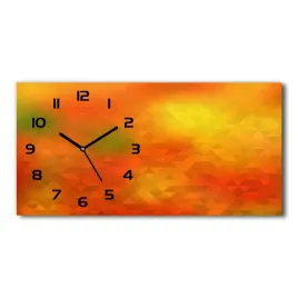 zegar-scienny-szklany-abstrakcja-trojkaty-60x30-cm