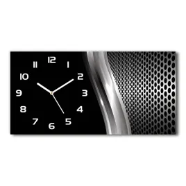 zegar-scienny-szklany-metalowa-abstrakcja-60x30-cm