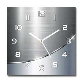 zegar-szklany-kwadratowy-metalowa-abstrakcja-30x30