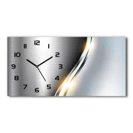 szklany-poziomy-zegar-metalowa-abstrakcja-60x30-cm