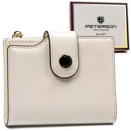 portfel-damski-peterson-ptn-012-lak-bialy