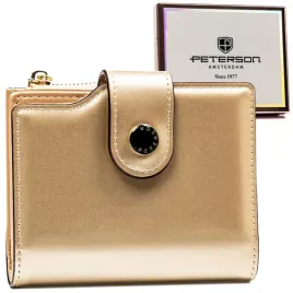 portfel-damski-peterson-ptn-012-lak-zloty
