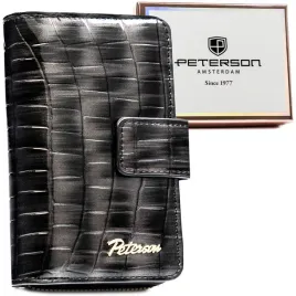 szary-portfel-damski-ze-skory-ekologicznej-z-tloczeniem-na-wzor-skory-kroko