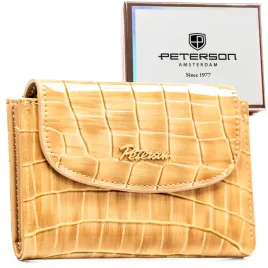 bezowy-portfel-damski-ze-skory-ekologicznej-z-tloczeniem-na-wzor-skory-krok