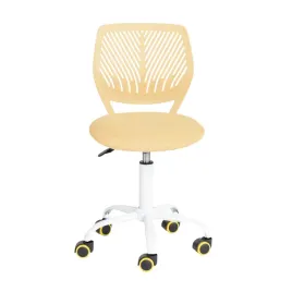 furniturer-ergonomiczny-fotel-biurowy-zolty-bez-podlokietnikow