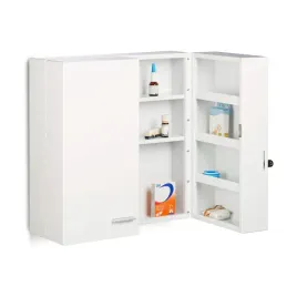 relaxdays-szafka-medyczna-xxl-zamek-2-drzwi-11-przegrod-53x53x20