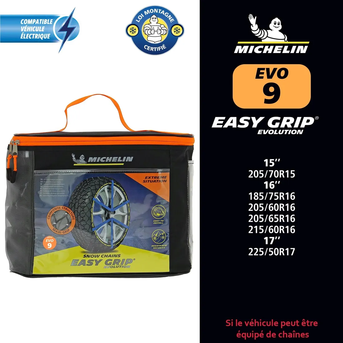 michelin-easy-grip-evolution-9-lancuchy-sniegowe-2-sztuki-stan-nowy