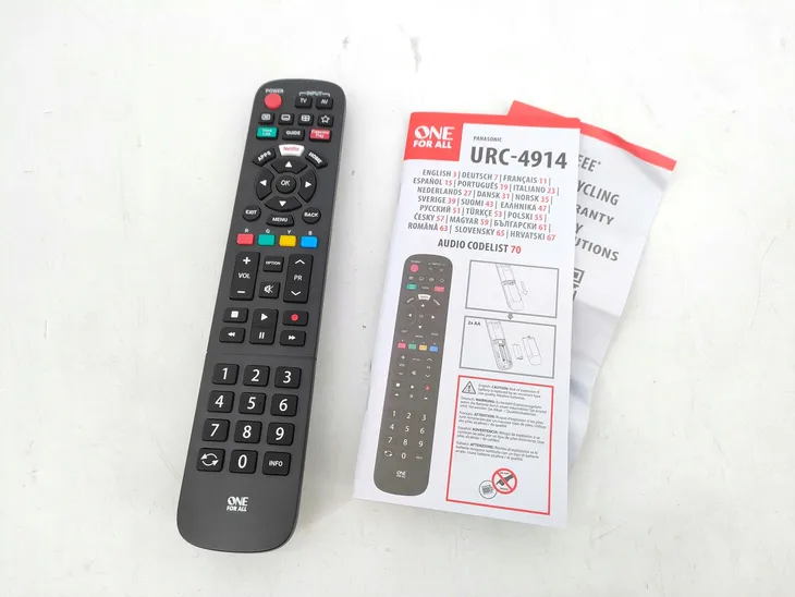 pilot-one-for-all-urc4914-czarny-przeznaczenie-tv