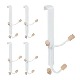 wieszak-wiszacy-drewno-relaxdays-bialy-5szt