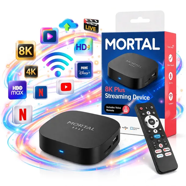 Odtwarzacz Multimedialny MORTAL 8K Smart TV BOX ANDROID 16 8/128GB WiFi