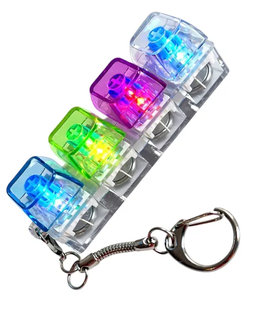 Brelok sensoryczny LED mini klawiatura – świecące przyciski, antystres