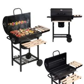 grill-weglowy-ogrodowy-zamykany-z-pokrywa-termometr-2-polki-popielnik