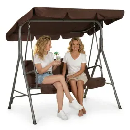 hustawka-ogrodowa-3-osobowa-bujana-wolnostojaca-stalowa-brazowa