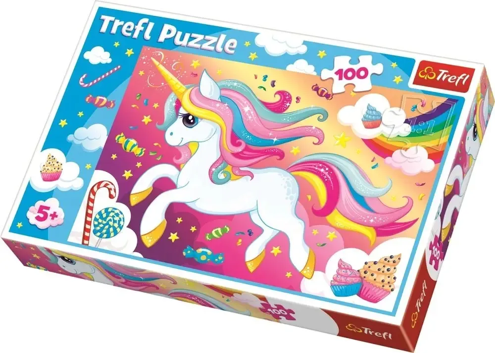 puzzle-100-piekny-jednorozec-trefl-stan-nowy