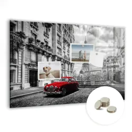 tablica-magnetyczna-suchoscieralna-magnesy-60x40-cm-stary-samochod-miasto