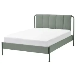 ikea-tallasen-tapicerowana-rama-lozka-kulsta-szarozielony-lonset-140x200cm