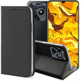 etui-z-klapka-do-realme-c53-4g-czarne-zamykane-magnetyczne-kabura-futeral