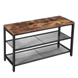 regal-na-buty-80-cm-loft-polka-industrialna-braz-czarny-stojak