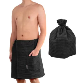 zestaw-do-sauny-kilt-pareo-meski-biscotto-czapka-capello-czarny