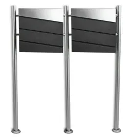 podwojna-skrzynka-na-listy-bituxx-grafitowa-stojak-ze-stali-nierdzewnej