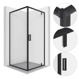 kabina-prysznicowa-90x90-cm-kwadratowa-czarna-uchylna-szyba-esg-6mm