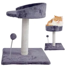 petstory-drapak-dla-kota-zabawka-z-sizalowym-slupkiem-szary-43x345x345cm
