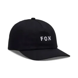 czapka-z-daszkiem-fox-wordmark-adjustable-black-white-os