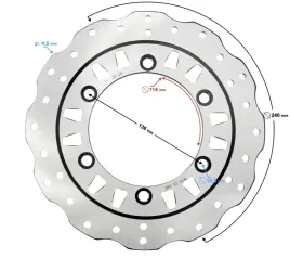 tarcza-hamulca-przednia-x-trail-125