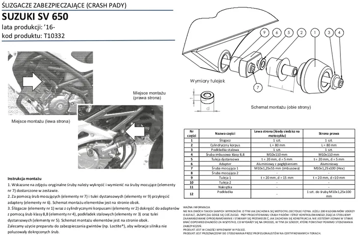 renner-crash-pady-suzuki-sv-650-16-numer-katalogowy-producenta-t10238