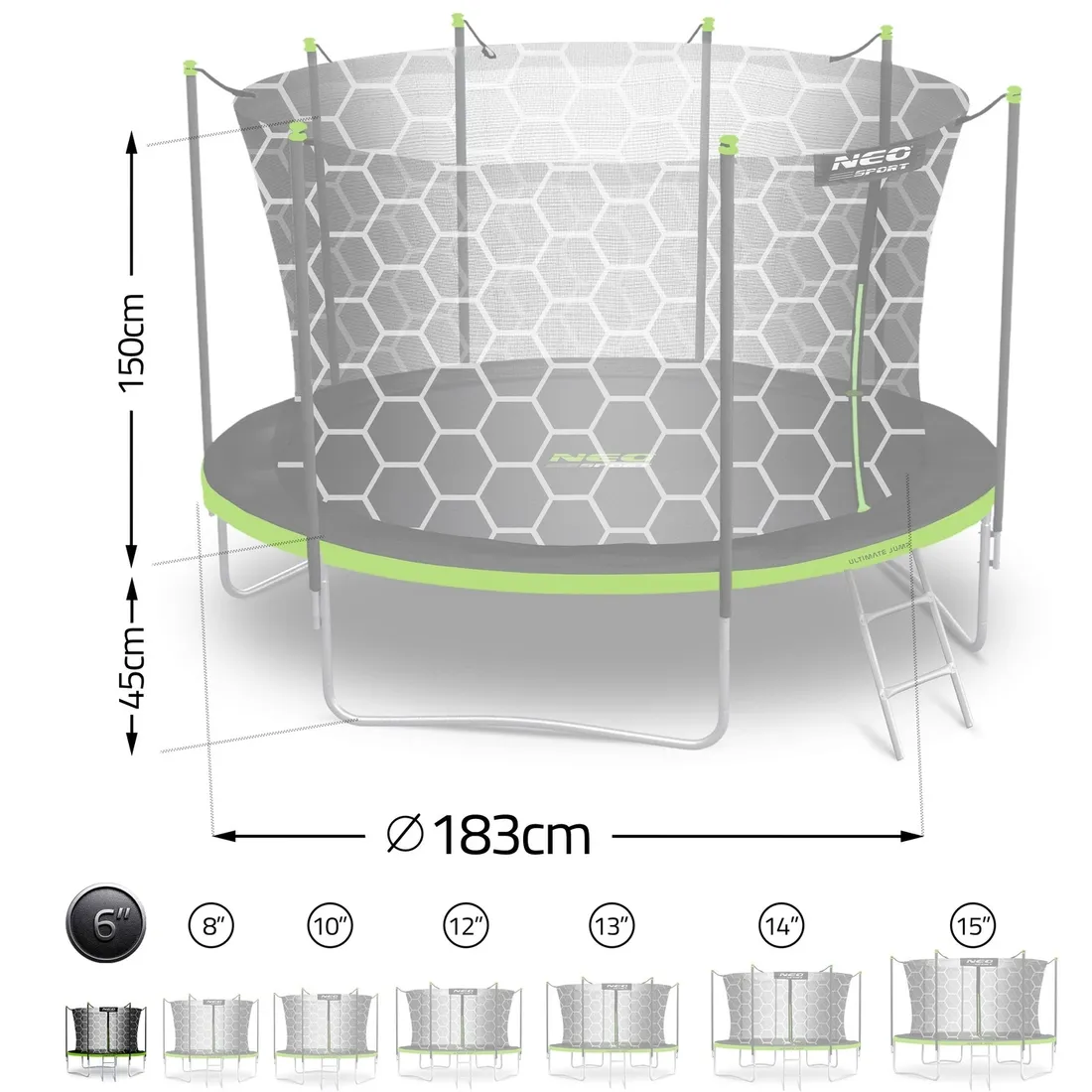 trampolina-ogrodowa-dla-dzieci-183cm-6ft-drabinka-siatka-wewnetrzna