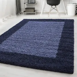 dywan-nowoczesny-do-salonu-shaggy-ramka-granatowy-lite-300x400-cm