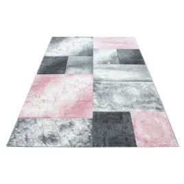 dywan-nowoczesny-do-salonu-kwadraty-rozowo-szare-hawaje-280x370-cm