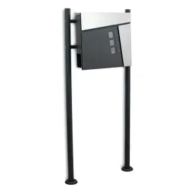 skrzynka-na-listy-grafitowo-srebrna-z-gazetnikiem-na-stojaku