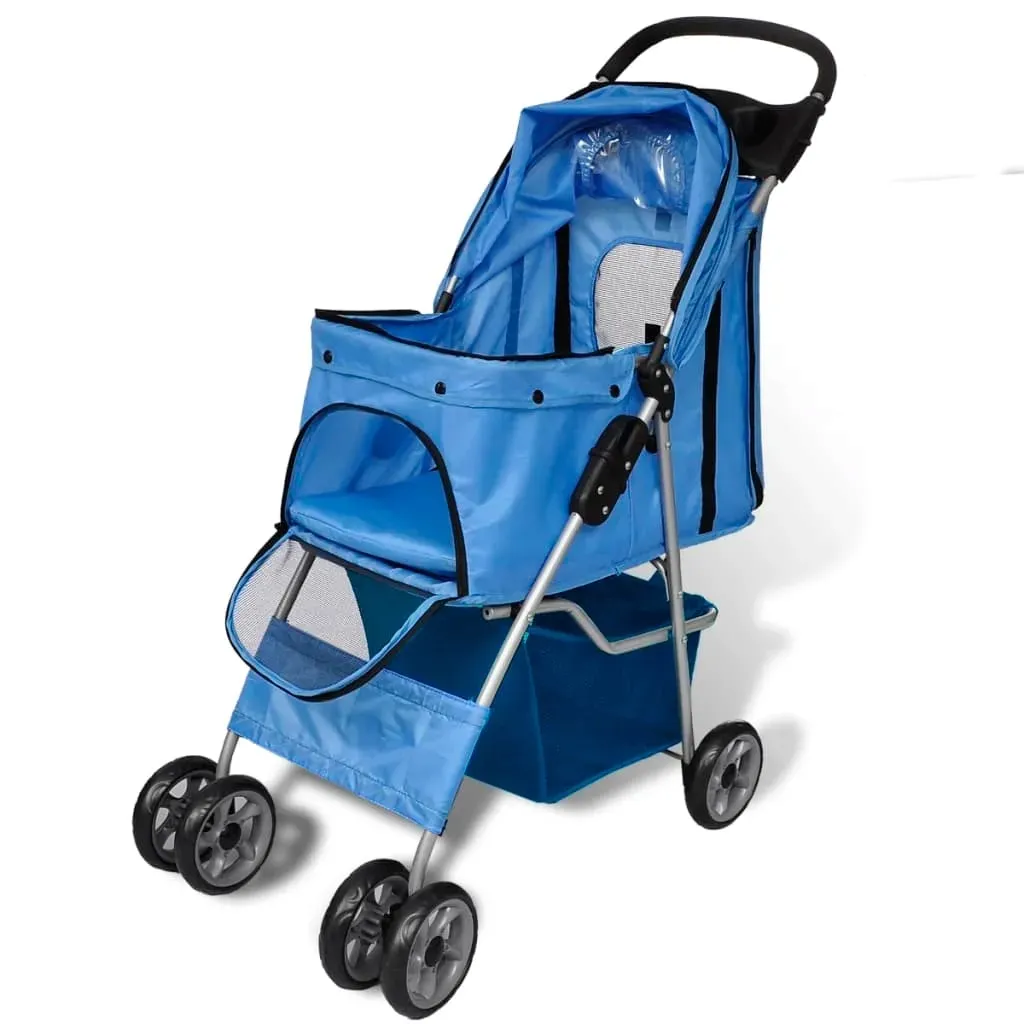 wozek-dla-psa-niebieski