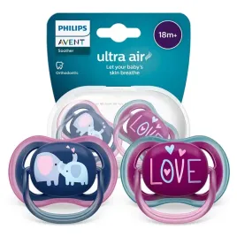 avent-smoczki-do-uspokajania-ultra-air-slonie-love-18m-2szt