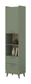 zielony-regal-1-drzwiowy-z-2-szufladami-scandi-88-zielony-dab-olejowany