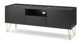 czarna-komoda-rtv144-harmona-pod-telewizor-na-nozkach-czarny-grafit
