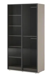 kaszmirowa-szafa-2-drzwiowa-szklane-drzwi-z-drazkiem-i-polkami-sandbox