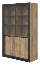 nowoczesna-witryna-tudor-24wsnz12-samdal-oak-czarny-matt