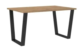 stol-prostokatny-cezar-138-x-90-cm-kolor-dab-lancelot-czarne-metalowe-nogi