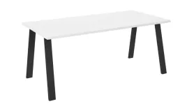 stol-prostokatny-kleo-185-x-90-cm-kolor-bialy-czarne-metalowe-nogi