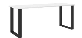 stol-prostokatny-imperial-185-x-67-cm-kolor-bialy-czarne-metalowe-nogi