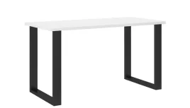 stol-prostokatny-imperial-138-x-67-cm-kolor-bialy-czarne-metalowe-nogi