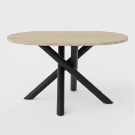 stol-owalny-oslo-138-x-100-cm-kolor-dab-lindberg-czarne-metalowe-nogi