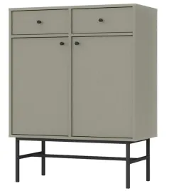 komoda-tokyo-826-84cm-kolor-eucaliptus-na-metalowym-czarnym-stelazu