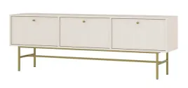 komoda-rtv-tokyo-303-180cm-kolor-piaskowy-bez-na-metalowym-zlotym-stelazu