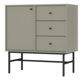 komoda-tokyo-814-84cm-kolor-eucaliptus-na-metalowym-czarnym-stelazu