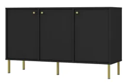 komoda-tokyo-813-125cm-czarny-grafit-nozki-proste-metalowe-zlote