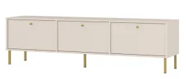 komoda-rtv-tokyo-303-180cm-piaskowy-bez-nozki-metalowe-proste-zlote-wysokie